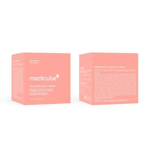 medicube Collagen Jelly Cream- Niacinamide & Freeze-Dried Hydrolyzed Collagen - Boosts skin's barrier hydration and gives 24h Glow & Lifted Look - Korean skincare (1.69 Fl Oz (Pack of 1))