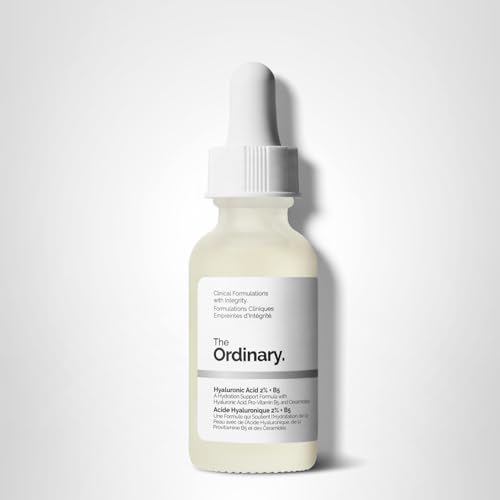 The Ordinary Hyaluronic Acid 2% + B5 (with Ceramides), Multi-Depth Hydration Serum for Plumper, Smoother Skin