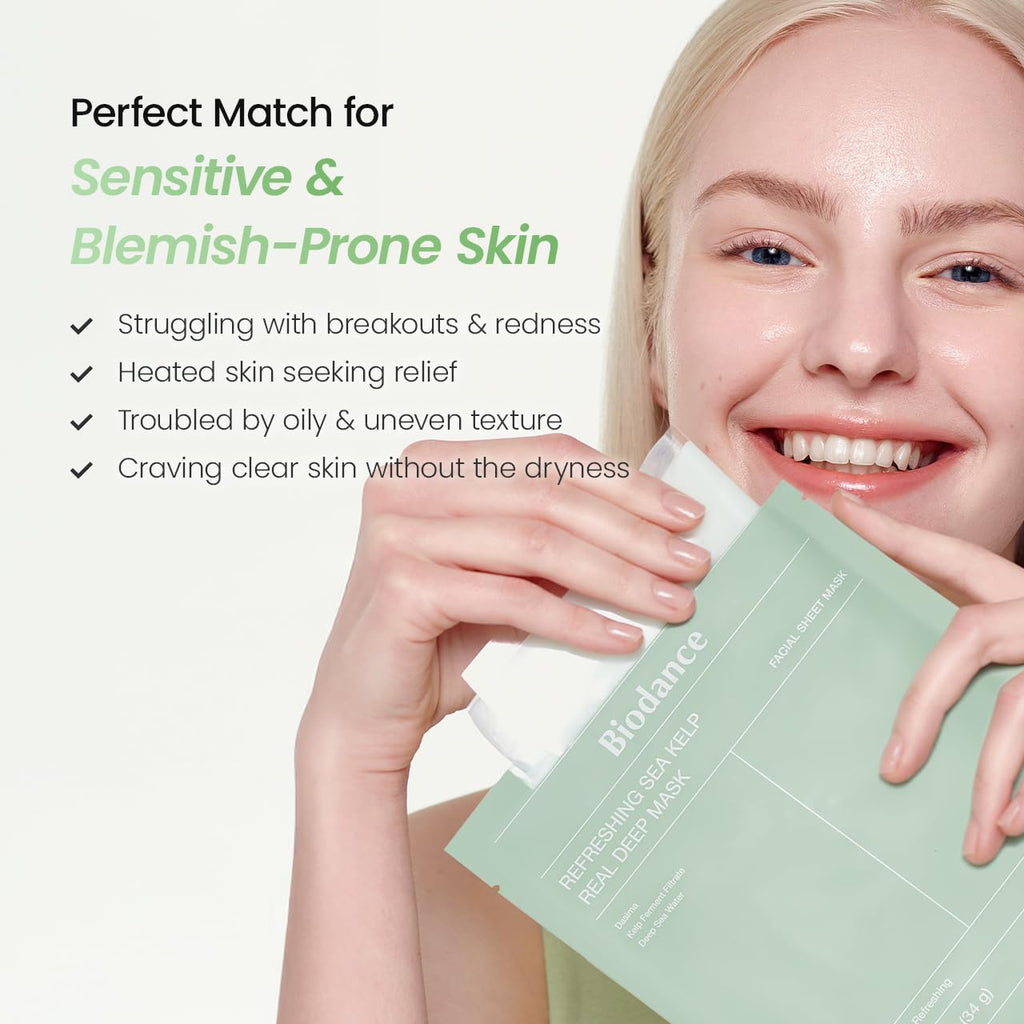 BIODANCE Bio-Collagen Masque Profond Réel, Masque Hydrogel, Minimisation des Pores, Amélioration de l'Élasticité, Skincare Coréenne| 34 g (1,19 oz) x 4 pièces