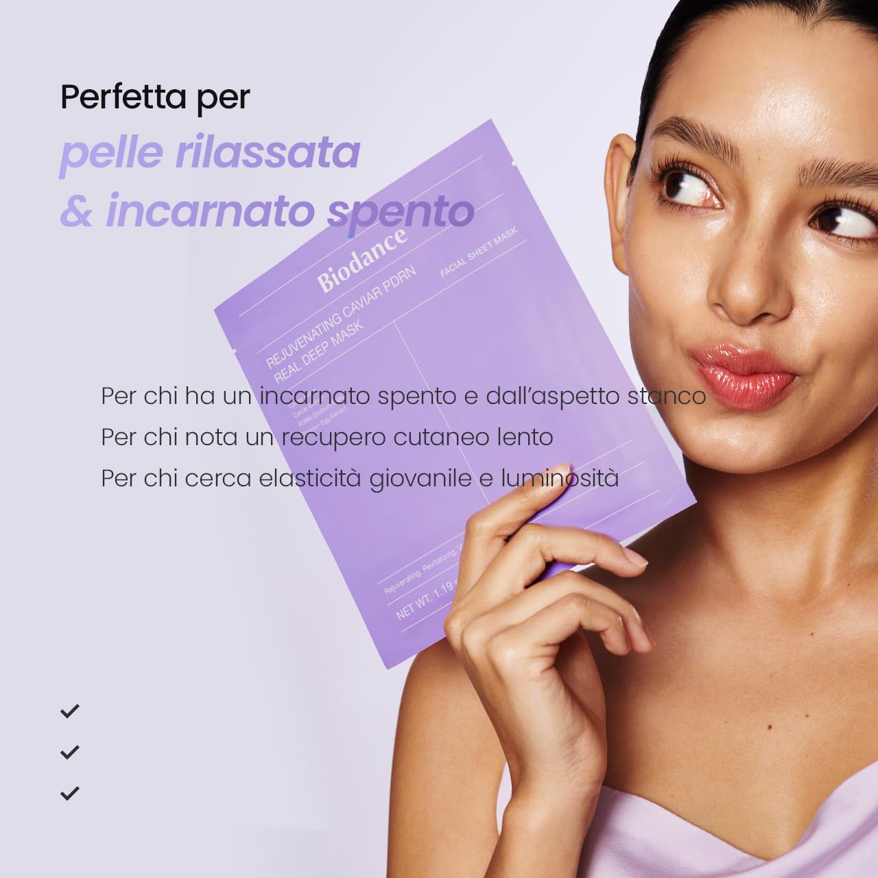 BIODANCE Bio-Collagen Masque Profond Réel, Masque Hydrogel, Minimisation des Pores, Amélioration de l'Élasticité, Skincare Coréenne| 34 g (1,19 oz) x 4 pièces