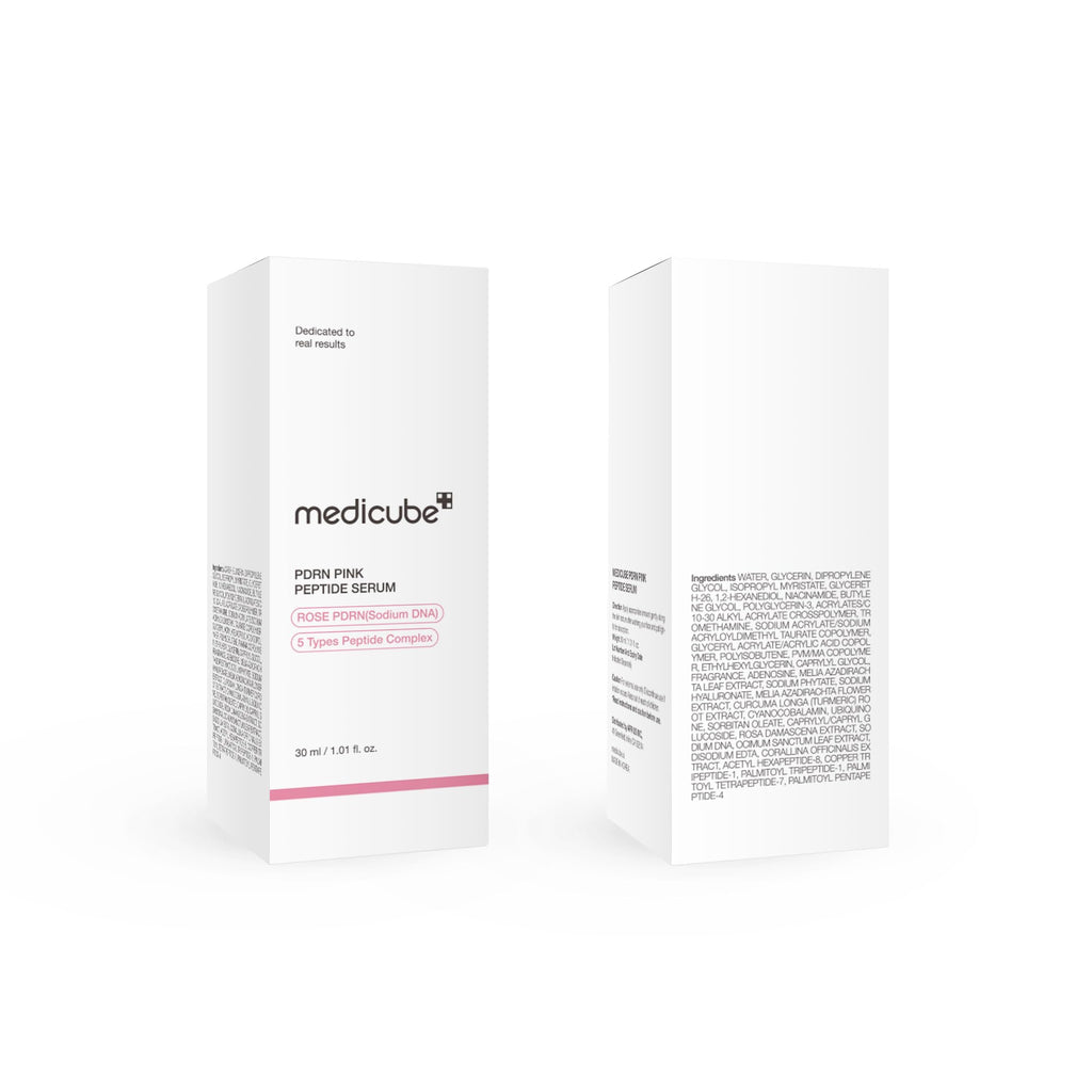 medicube PDRN Pink Peptide Serum with Salmon DNA | Pink Glow Serum with Peptides & Niacinamide for Hydration & Firm-Looking Skin | Uneven Tone Care | Korean Skincare, 1.01 fl. Oz