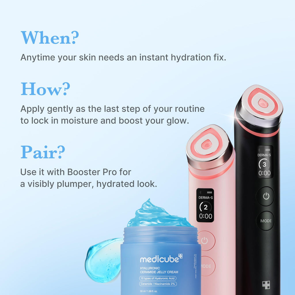 medicube Collagen Jelly Cream- Niacinamide & Freeze-Dried Hydrolyzed Collagen - Boosts skin's barrier hydration and gives 24h Glow & Lifted Look - Korean skincare (1.69 Fl Oz (Pack of 1))