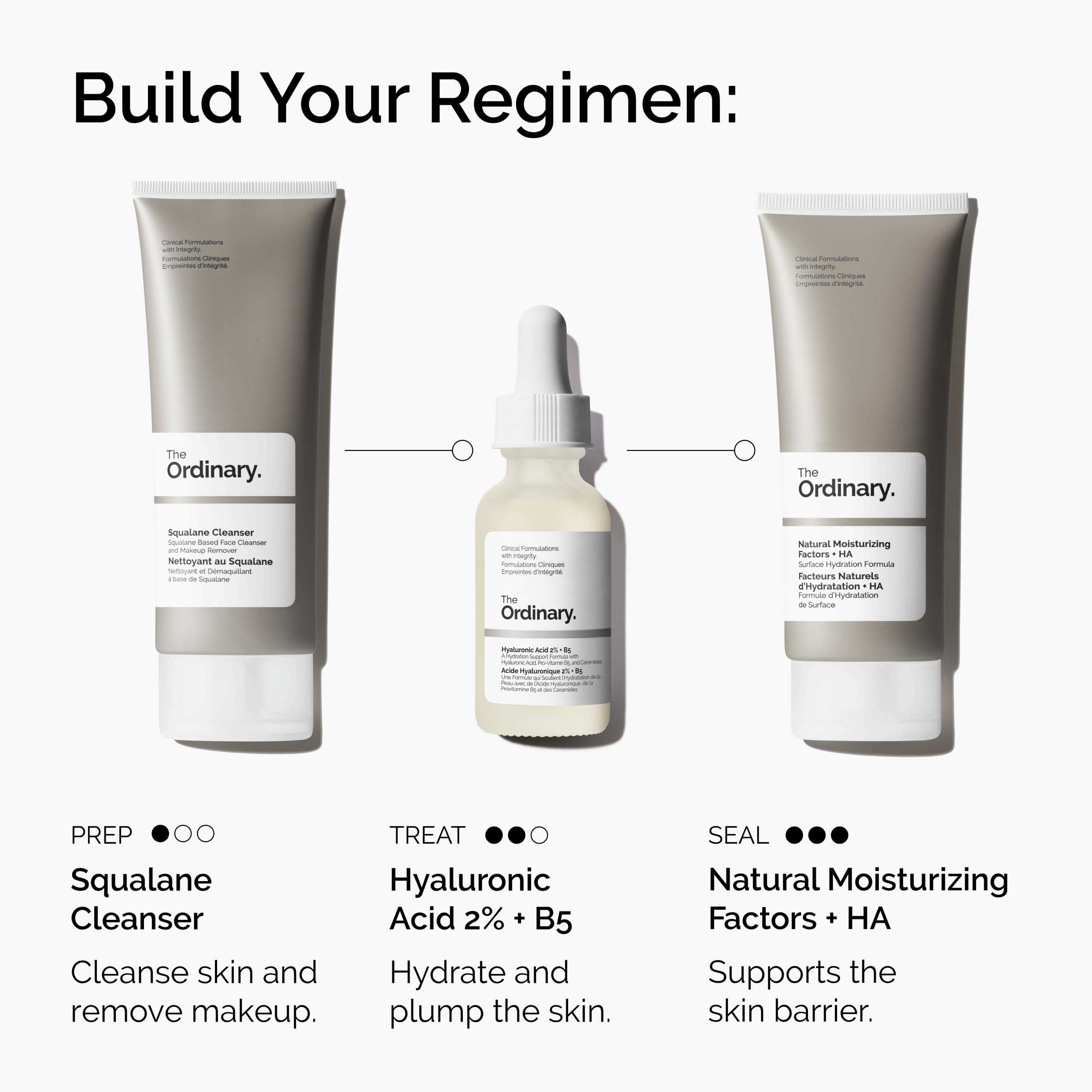 The Ordinary Hyaluronic Acid 2% + B5 (with Ceramides), Multi-Depth Hydration Serum for Plumper, Smoother Skin
